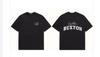 Camiseta Cole Buxton Série Manga Curta Minimalista Palha Assinatura Letra Slogan Estampada Nicho Tendência Solta para Homens e Mulheres