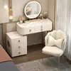 Tocador de Madera Maciza para Dormitorio Hogar Almacenamiento Multifuncional Tocador de Tecnología Negra Audio Integrado Lujo Sencillo Instalación Fácil