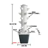 Granja de Balcón Estilo Confuciano Cultivo sin Suelo Lechuga Ensalada Columna Vertical Hidropónico Sistema de Cultivo Torre de Cultivo Tridimensional