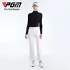 Pgm Ropa de Golf para Mujer Camiseta de Manga Larga Camisa Base Otoño e Invierno Top de Cuello Alto para Mujer Suave y Cómodo
