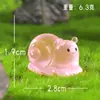 Adornos de Micro Paisaje Animales Lindos Caracol Pequeño Adornos Luminosos Accesorios para Paisajismo de Jardín Manualidades de Resina Adornos