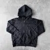 Novos Itens de Moda High-Street de Inverno: Estilo Ins Gótico Tendência Design em Camadas Com Zíper e Capuz Moletom Lulu