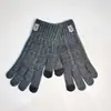 Guantes cálidos para hombre para invierno con pantalla táctil, forrados de felpa, gruesos, antideslizantes, para conducir, a prueba de frío, guantes de punto de lana para hombre