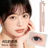 QXQY Lápis Sombra Gel para Sulco Lacrimal de Ponta Dupla Destaque Contorno Sombra Sulco Lacrimal Não Borra Facilmente Lápis de Maquiagem para Olhos Natural para Iniciantes
