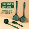 Utensílios de Cozinha de Silicone Verde Escuro Cozinhar Cozinha Resistente à Temperatura Antiaderente Colher Espátula Conjunto de Utensílios de Cozinha Cozinhar Doméstico Espátula Antiaderente