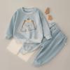 Traje de bebé, ropa de primavera 2024, nueva ropa para niños, traje deportivo para niños, ropa fresca de primavera a la moda para niñas.