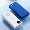 Presente Empresarial Power Bank de Carregamento Super Rápido 20000 mAh Grande Capacidade com Cabo Embutido Fonte de Alimentação Móvel para Celular ao Ar Livre