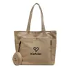 Bolso de lona para mujer, bolso tote de gran capacidad, bolso de hombro para ir al trabajo y para ir de compras, admite impresión de logo personalizada basada en tu diseño