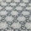 Nuevo Tejido de Encaje con Lentejuelas Florales de Malla Tridimensional, Mantel Bordado, Vestido, Vestido de Novia, Tejido Bordado