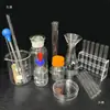Juego Experimental de Cristalería Matraz Cónico con Soporte para Tubos de Ensayo Pipeta con Punta de Goma Vaso de Precipitación Cilindro Graduado Tubo de Ensayo Un Juego (62
