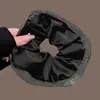 Elástico de Cabelo em Rede com Strass Preto Estilo Francês para Mulheres, Novo Modelo 2026, Acessório de Cabelo Grande de Luxo Leve de Alta Qualidade