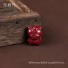 Atacado alto teor minério bruto natural cinnábrio ouro roxo pulseira zodíaco chinês doze animais contas contas soltas acessórios