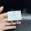 Pendientes de Serie de Diseño Original con Agujas de Plata S925, Galvanizado Ecológico, Moda Versátil de Lujo Ligero de Nicho Venta Directa
