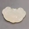 Colar com Pingente de Flor de Lótus Rosa de Jade Afegão Natural Ornamento Acessório de Jade Atacado