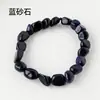 Pulsera de piedra rodante de grano grande de piedra cruda de cristal natural, pulsera de piedra cruda de mineral de ágata de jade de forma irregular, venta al por mayor