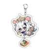 Llavero de acrílico con Wendy, Klee, Mona y Azúcar - llavero de mercancía de anime