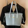 Bolsa Tote Color-Blocking Fashion para Mulheres 2026 Novo Modelo de Alta Qualidade Grande Capacidade Bolsa de Ombro Casual Versátil Tendência