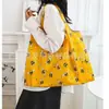Bolsa de Compras Ecológica de Tecido Oxford Desenho Animado Japonês Bolsa de Supermercado de Ombro Único Bolsa Ecológica Dobrável Portátil de Viagem 210D