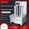 Fogão de indução comercial de alta potência 8000W fogão de sopa plana cozinha do restaurante 15KW de cabeça única fogão de perna baixa fogão de sopa baixa