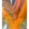 Caramelo Naranja Hoja de Arce Amarillo Caqui Malla Suave Vestido de Novia Vestido Falda Tela Malla Transparente Fondo