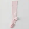 Calcetines de Compresión para Mujer, Fitness Profesional, Running, Yoga, Aeróbicos, Sin Costuras, Absorbentes de Sudor, Transpirables, Calcetines Largos de Compresión para Impulsar Músculos