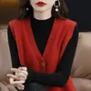 Chaleco de Punto para Mujer Otoño 2026 Cárdigan con Cuello en V Cardigan con Botones Chaleco Chaqueta Venta al por Mayor Dropshipping