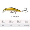 Isca Artificial Micro Bait Sinking Minnow 38mm/1.6g Água Doce Riacho Isca de Simulação Entrega Direta da Fábrica M38
