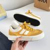 Zapatilla Chic de Diseño de Nicho Estilo Hong Kong Primavera 2025 Zapatos Blancos para Mujer Combinan con Todo Zapatos Casuales de Lona H988