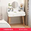 Tocador para dormitorio, tocador de maquillaje pequeño moderno y simple con espejo, adecuado para apartamentos de alquiler y espacios pequeños, nuevo modelo 2026