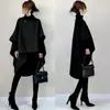 Abrigo Suelto Estilo Japonés para Mujer en Stock, Nuevo Modelo Primavera Temprana 2026, Diseño de Nicho, Chaqueta Abrigo de Lana Irregular