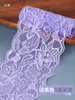 Borda Elástica de Renda com 8cm de Largura Decoração Vazada para Cortinas, Roupas, Decote, Barra de Saia Material de Tecido DIY