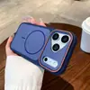 Adecuado para iPhone 17 Pro Max Ventana Grande Funda Magnética para Teléfono Apple 16P Doble Color Tacto Suave 15 Protección Anticaídas