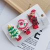 Novo conjunto de grampos de cabelo infantil de Natal série de frutas grampo de cabelo princesa software clipe não machuca o cabelo fofo super fofo
