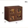 Cómoda Retro Minimalista Estilo Vintage para Uso Doméstico con Patrón Xiangyun de Seda y Madera Maciza para Balcón, Aparador para Sala de Estar, Armario de Almacenamiento para Dormitorio