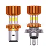 Atacado do Fabricante Farol de LED para Motocicleta Elétrica, Luz de Carro com Economia de Energia, Garra Dupla, Lâmpada H4 de Três Garras, Feixe Alto e Baixo