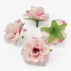 Capullos de Rosa Pequeños Simulados Cabezas de Flores de Tela de Seda Materiales para Manualidades de Guirnaldas Accesorios para el Cabello Accesorios para Arreglos Florales de Pared de Fondo de Boda Suelo