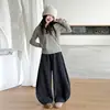 Conjunto de Roupa Base de Manga Longa com Colete e Calça para Meninas no Inverno Conjunto de Três Peças Roupas Infantis Meninas Colete Calça com Forro de Fleece
