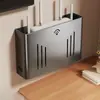 Suporte para Roteador Suporte Simples de Parede Conjunto Perfurador Caixa de Armazenamento para Set-top Box Modem Óptico Prateleira WiFi
