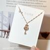 Collar de Bolsa de la Suerte de Plata de Ley S925 para Mujer, Diseño Nicho, Cadena de Clavícula Moderna y de Alta Gama, Única y Versátil, Gargantilla de Estilo Juvenil