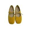 Zapatos Mary Jane Redondos Plisados Estilo Retro con Lazo Zapatos de Ballet para Mujer Estilo Coreano Versátiles Cómodos Versátiles Zapatos de Suela Blanda