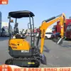 Haituo Suministros Excavadora Compacta Pequeña de Orugas para el Hogar Máquina de Gancho de 1.8 Toneladas para Excavar y Zanjear Exportada a Canadá