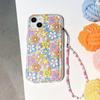 Funda de Teléfono Móvil para Pantalla Completa iPhone 13 Pro Max Cubierta Protectora Apple 15 Cadena de Perlas para Chica También Puede Ser Bolso de Hombro 14 Adecuado