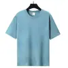 Estilo Novo de Verão 200g Ombro Caído Sorona Manga Curta Casual Versátil Moda Tendência Mais Vendido Cor Sólida Top Masculino