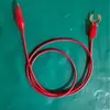 Pinza de cocodrilo de tamaño mediano de 75 cm con un extremo y una guía de alambre de horquilla de hierro en forma de U de 6 mm en el otro extremo