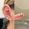 Novo Produto de Primavera Unha de Osso de Orelha com Laço Aço Titânio Unha de Orelha Rosa Zircônio Unha Cochlear Versátil para Mulheres