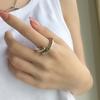Anillo Cruzado de Línea Minimalista para Mujer, Moda Vintage, Diseño de Nicho, Anillo Abierto Nuevo, Anillo para Dedo Índice, Moderno