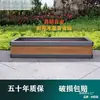 Caja para plantar verduras de balcón caja para plantar verduras de aleación de aluminio caja para plantar verduras doméstica patio maceta exterior rectangular grande