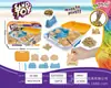 Juego de Almacenamiento de Arena para Juguetes Infantiles Transfronterizo Pastel Traje de Helado Femenino Maleta Moldes de Arena de Cuarzo Arena de Colores Moldeable Juguetes