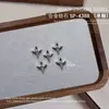 Joyería para Uñas Starburst Aleación Circonita Montón Diamante Alas Colgante Estrella Cuatro Picos Diamante Accesorios Decoraciones para Uñas