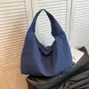 Bolsa grande de cor sólida, elegante e casual, para mulheres, novo estilo 2026, bolsa de ombro, bolsa tote para o dia a dia, bolsa de ombro da moda